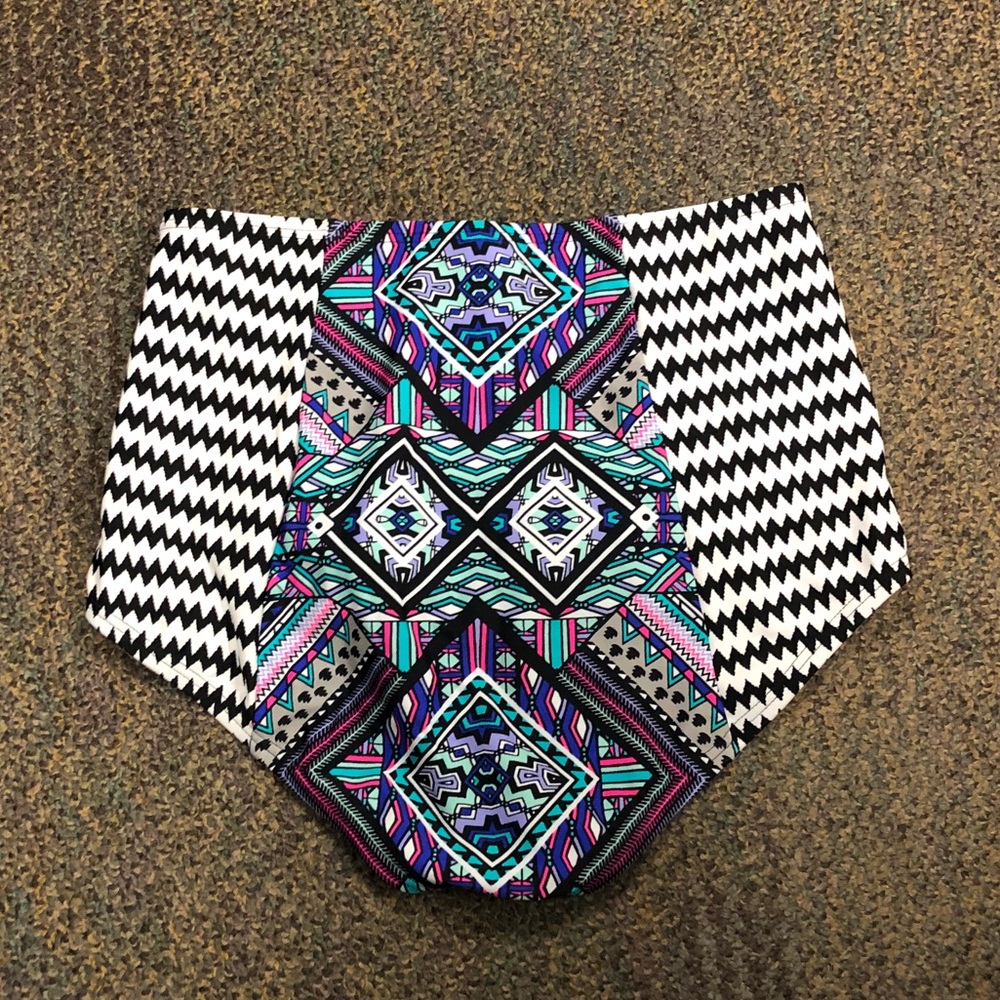 Swimsuits For All Aztec High-Waist Bikini - Picture 6 of 12